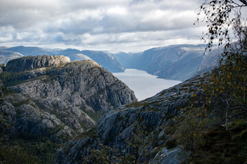 landscape view of Lysefjord, Stavanger, Norway