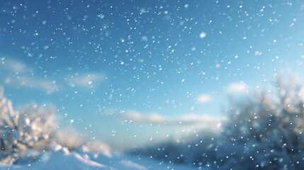 as snowflakes gently descend from clear sky they begin to transform into digital pixels creating mesmerizing