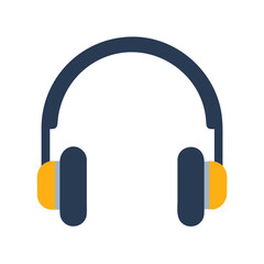 Headphones vector illustration for music lovers audio equipment and listening devices design asset