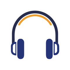 Headphones vector graphic for music lovers and audio enthusiasts perfect for podcasting and listening