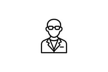 Laboratory Scientist Discovery Line Icon