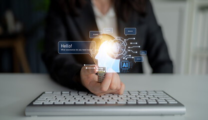 Conversational AI assistant enhances chatbot interaction. AI assistant supports queries, answers instantly, AI assistant improves experience, and AI assistant drives engagement. Latch