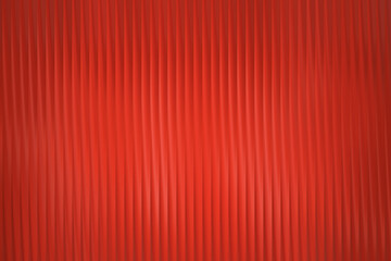 A vivid crimson surface showing vertical lines creating a textured and patterned abstract presentation