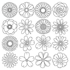 Abstract black and white geometric line art illustration