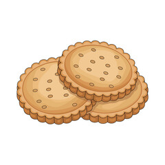 Digital illustration of three round objects with intricate details