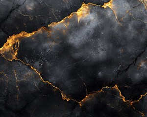 Dark, dramatic marble texture with gold veins