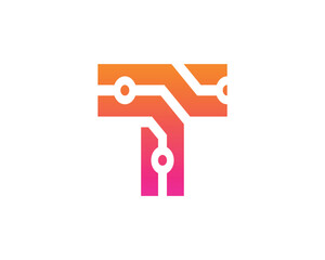 Letter T logo icon design template elements - vector sign