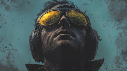 Pilot against the sky