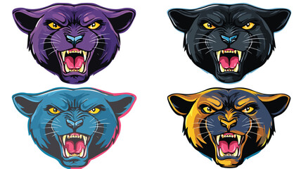 Fierce Panther Mascot Collection with Versatile Panther Logos for Designs