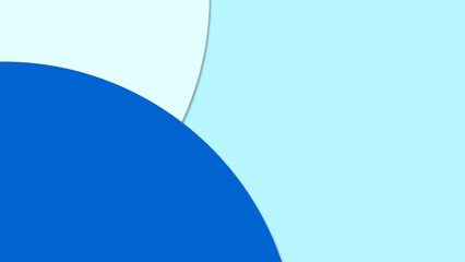 Blue abstract background with white circle. 