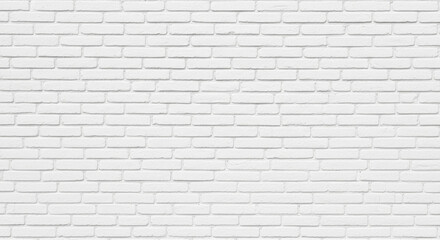 Fototapeta premium Crisp white brick wall texture offering versatile background for modern designs and creative projects