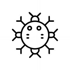 Virus Icon Design for Digital Applications and Media Use
