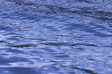 cloud reflection on the wavy sea
