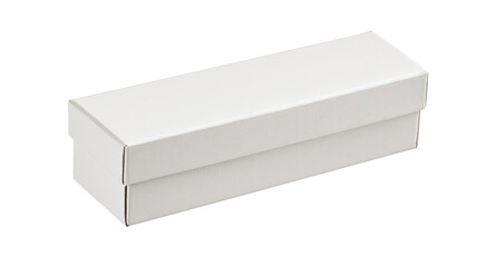 Fototapeta premium White cardboard box, studio shot, packaging, blank, product, presentation, background, simple