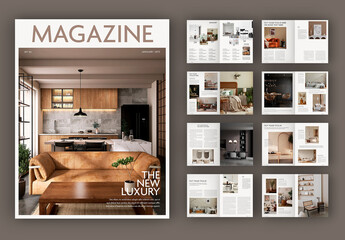 Minimalist Magazine Layout