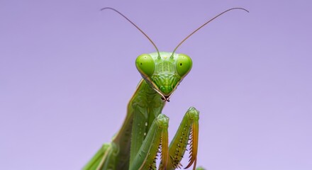A close up view of a Praying Mantis insect