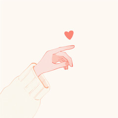 指先のハート