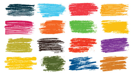 Professional Collection of Dry Paint Stains Brush Stroke Background