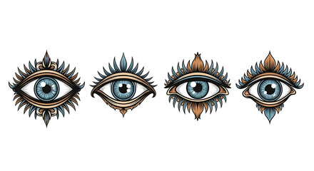 Vector illustration of a woman's face with brown eyes and long eyelashes, a beautiful fashion design