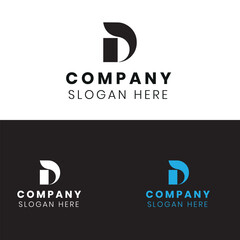 Minimalist Letter D Logo Design – Modern Business Branding Template