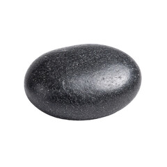Polished dark gray oval stone