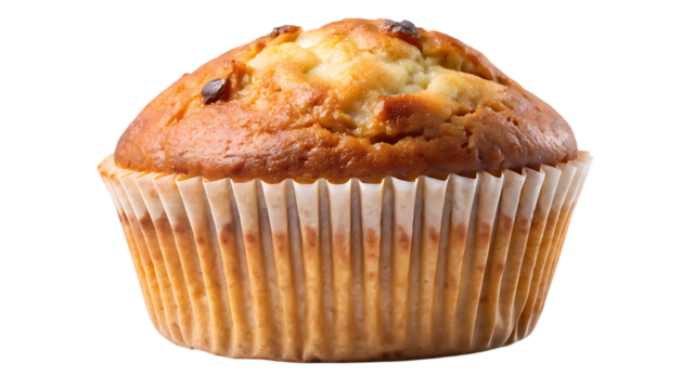 Delicious muffin isolated on transparent background this delightful treat is perfect for breakfast, brunch, or a sweet snack any time of the day