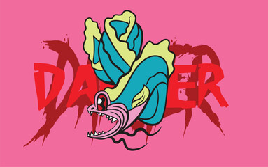 cute monster kaiju for kids background 