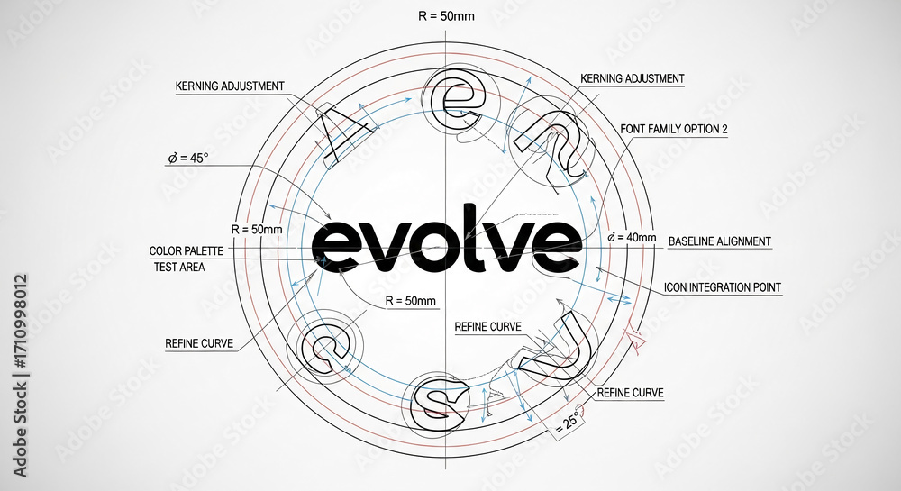 Poster blueprint design showcasing 