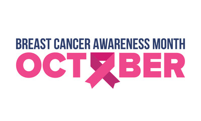 Breast Cancer Awareness Month. Pink october. Pink ribbon. Woman healthcare. Celebrate annual. Medic concept. Girl solidarity. Cancer prevention. Female disease. Poster, banner and background. Vector