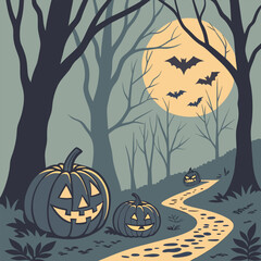 Halloween, Icon, Sammlung, Vektor, schwarz, orange