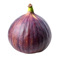 Ripe Purple Fig Fruit Isolated on Black Background