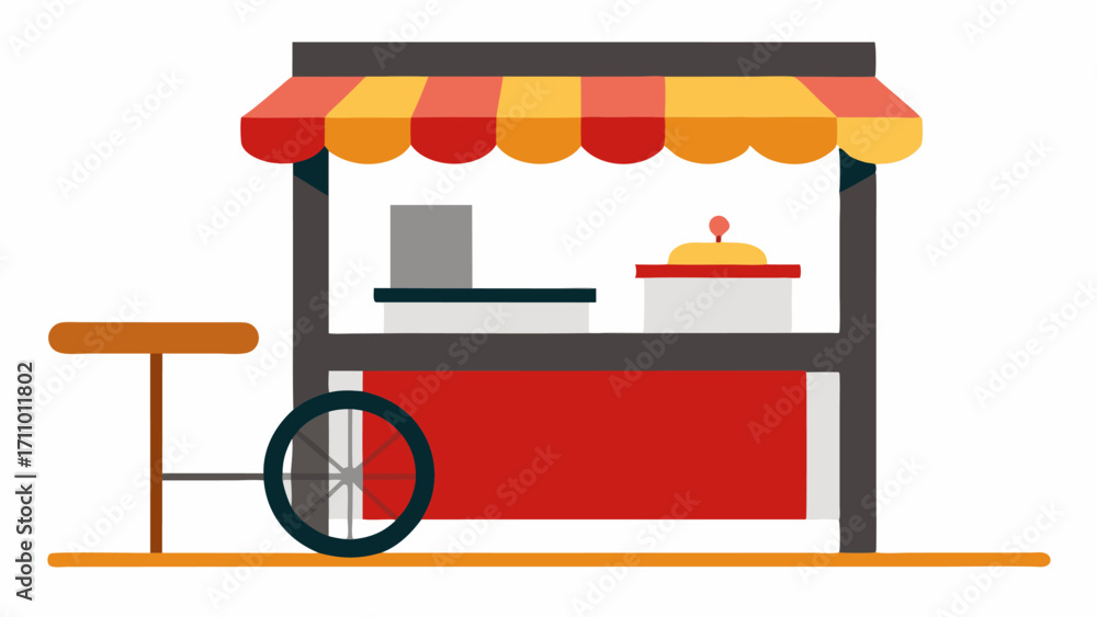 Poster food and beverage accessibility an accessible food stand with a lower counter for easier access and 