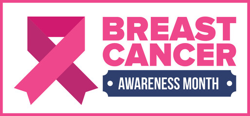 Breast Cancer Awareness Month. Pink october. Pink ribbon. Woman healthcare. Celebrate annual. Medic concept. Girl solidarity. Cancer prevention. Female disease. Poster, banner and background. Vector