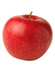 Crimson Delight: A perfectly ripe and vibrant red apple, radiating freshness and the promise of sweet, crisp flavors.