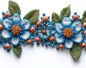 Beaded floral design