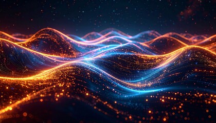 Futuristisches Datennetz