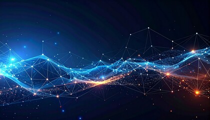 Futuristisches Datennetz