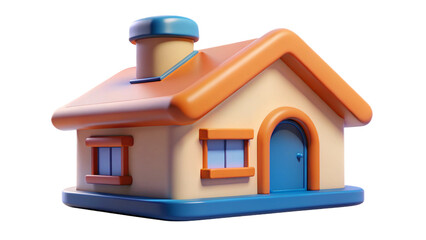 3d house icon, building, 3d, architecture, estate, roof, construction, real, icon, property, door, residential, model, illustration, housing