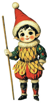 PNG Cheery the Elf elf illustration performer.