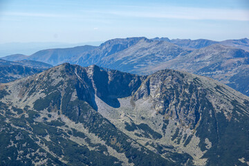 Landscape of Rila mountain Around Musala peak, Bulgaria