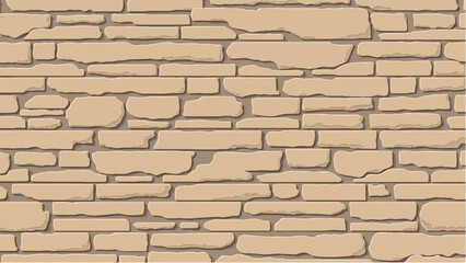 Stone wall background. Stone wall pattern for home exterior design texture backdrop. Vector illustration.	