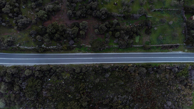 Top down photo road