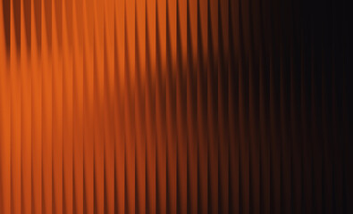 Abstract textured background with vertical wavy lines and a vibrant gradient transitioning from bright orange to deep black, evoking energy and mystery