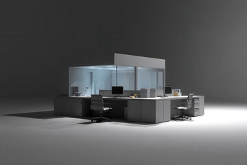 modern minimalist office desk featuring innovative ar task organizer that enhances productivity