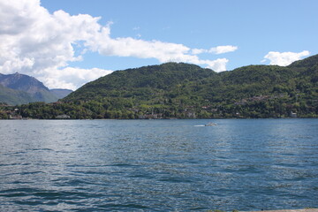 lake and mountains