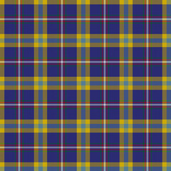 Blue, Green, Red, White, Yellow Tartan Weave Pattern - Tile