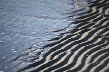 Abstract Sand and Water Beach Ripple Texture Detail