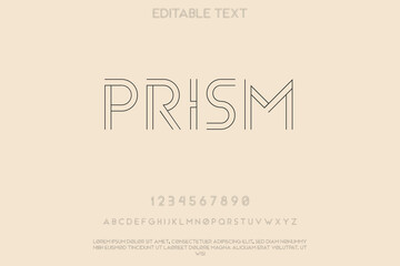 Modern geometric prism text design with subtle background texture