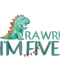 Funny vector cartoon illustration of a cute green baby dinosaur character