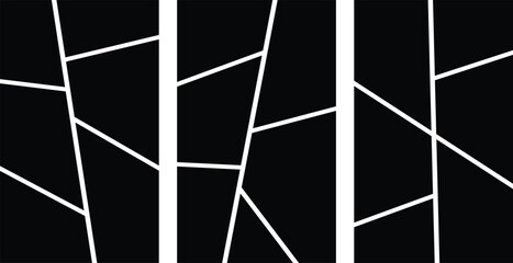 Comic Style 6 Panel Photo Collage Vector. Cartoon Grid Template for Album Design, Poster, Flyer, banner, poster, brochure, booklet, and Creative Presentation.